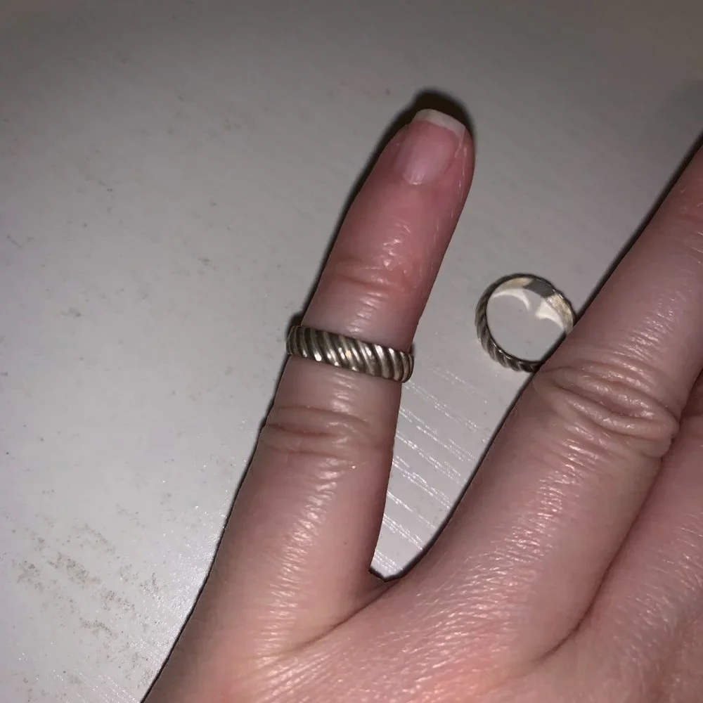 3/4 3.5mm Sterling Silver Twist Ring